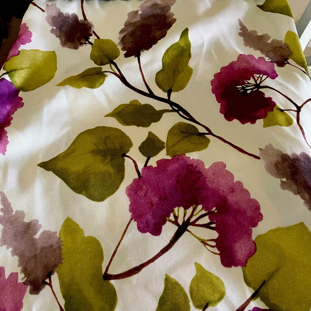 Purple Floral Shower Curtain